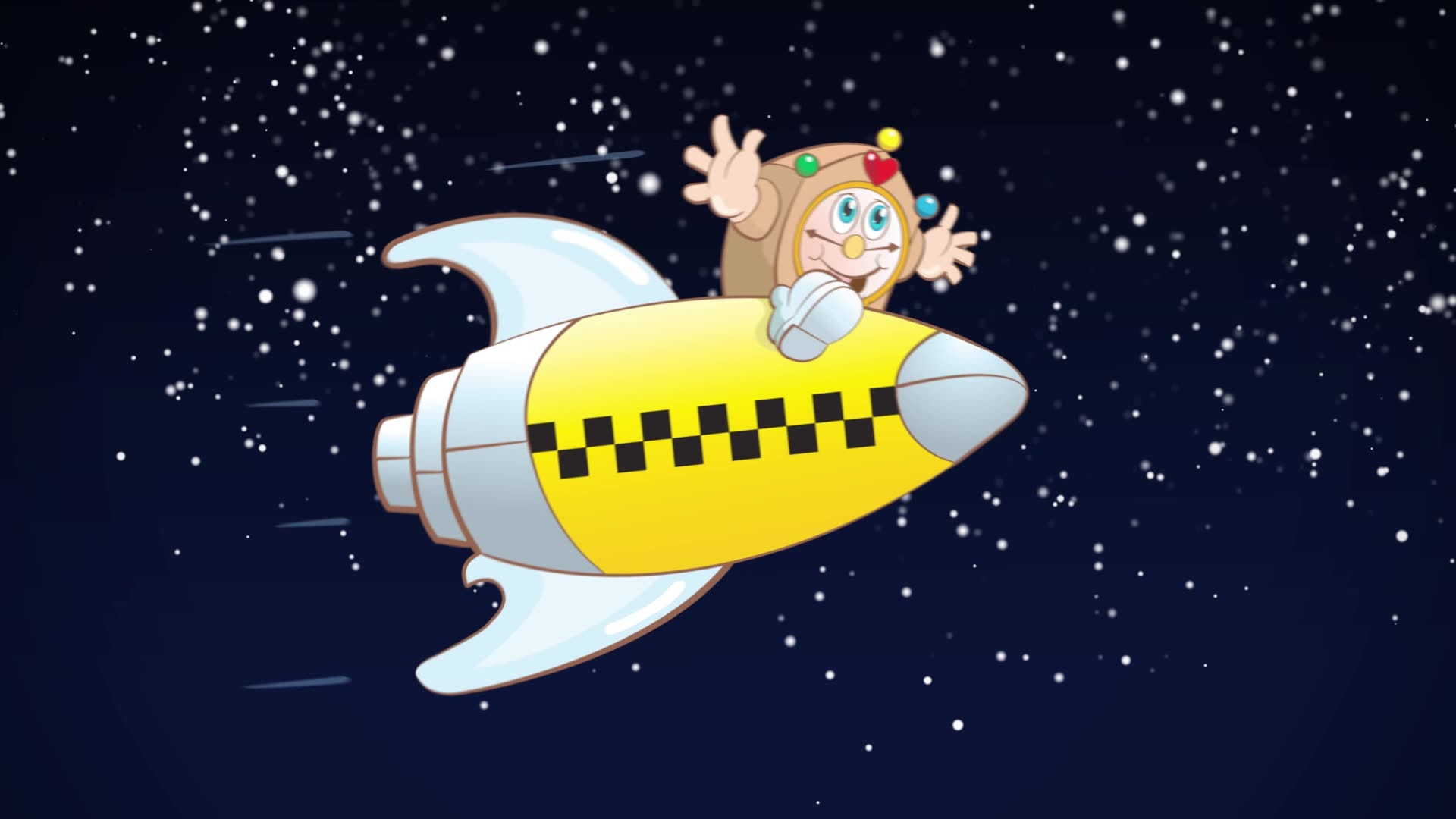 clock space rocket animation cartoon