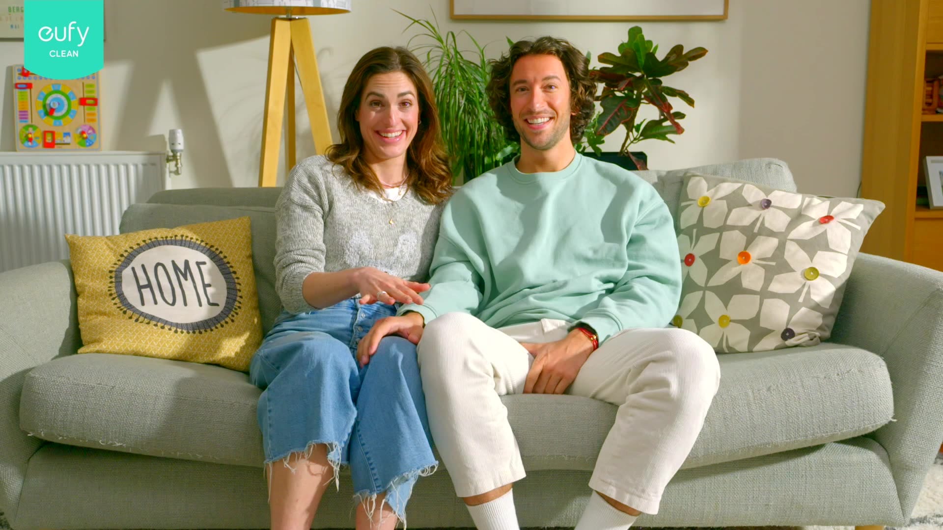 couple sofa happy green sunny