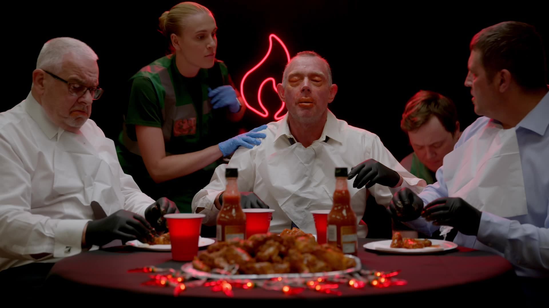 allergic reaction hot wing challenge paramedic