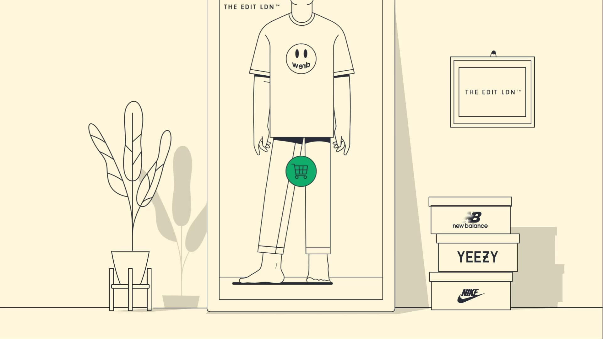 animation man mirror plain