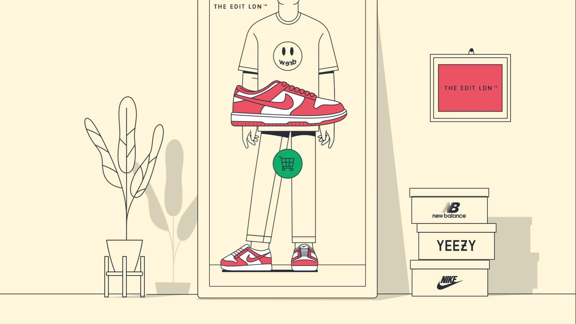 animation man mirror trainers red nike