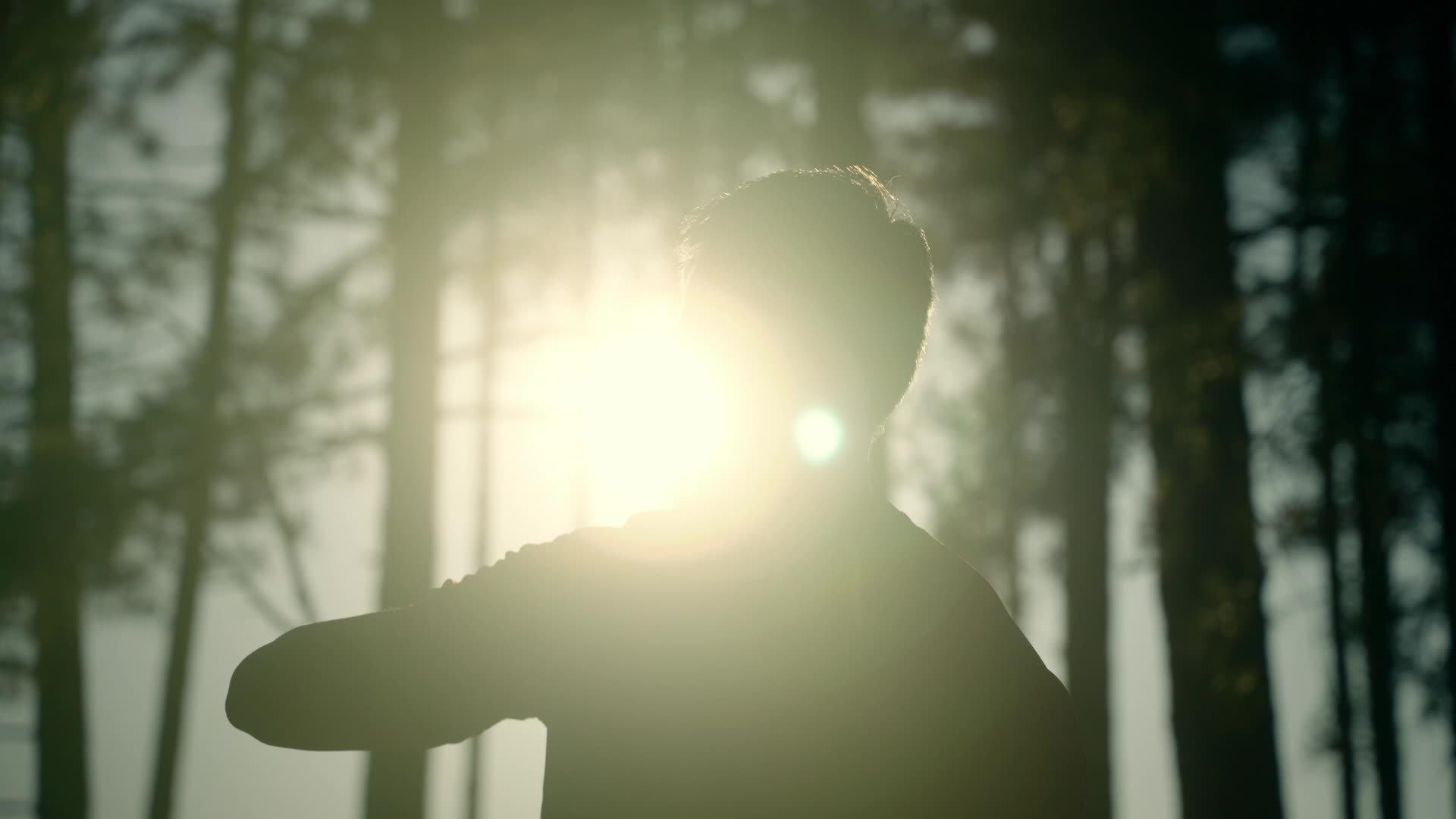man outdoors sun solar shadow