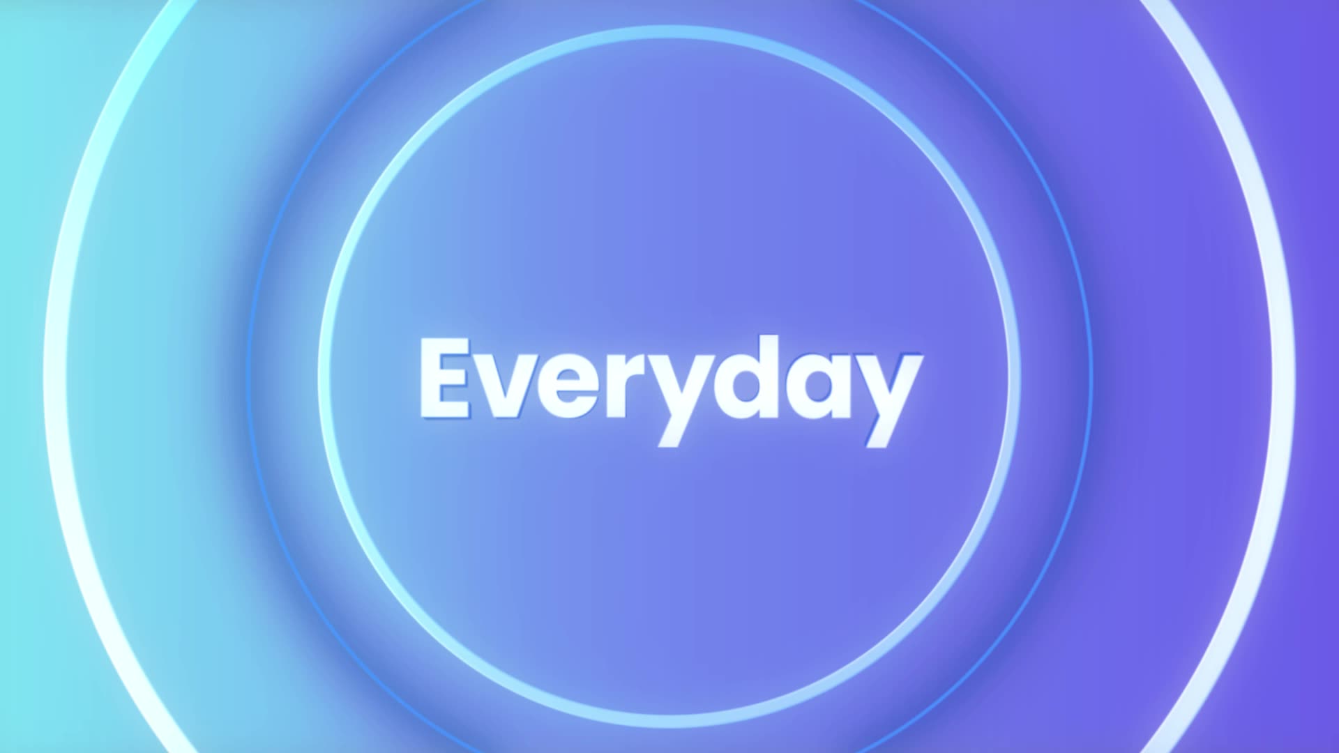 Everyday motion graphic typography