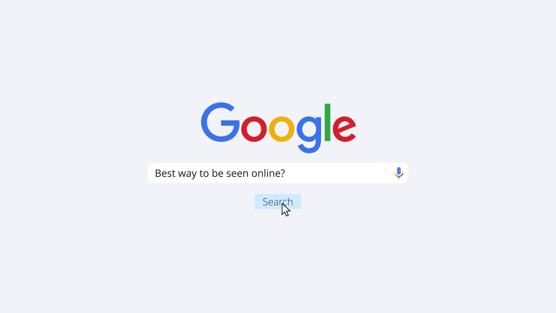 Google search animation graphic